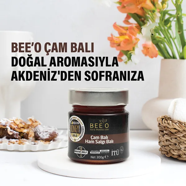 BEEO Raw Pine Honeydew Honey (300 gr)