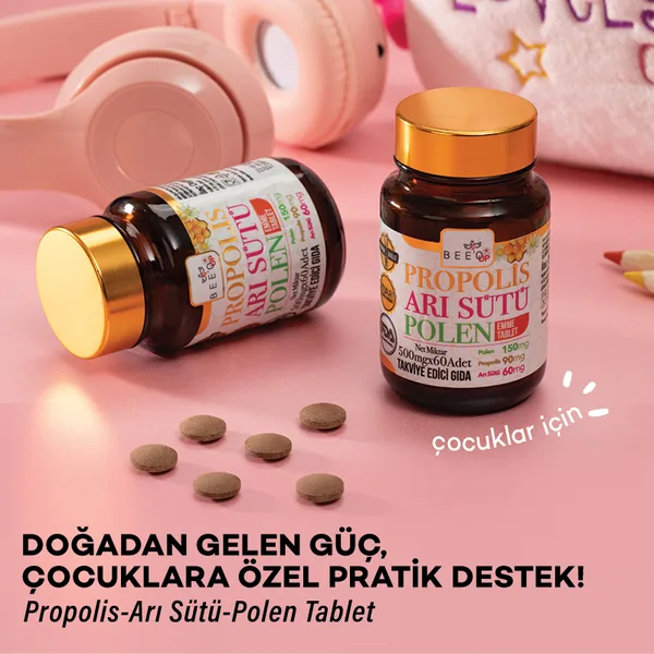 BEEO Propolis Royal Jelly Pollen Natural Tablet (Child)