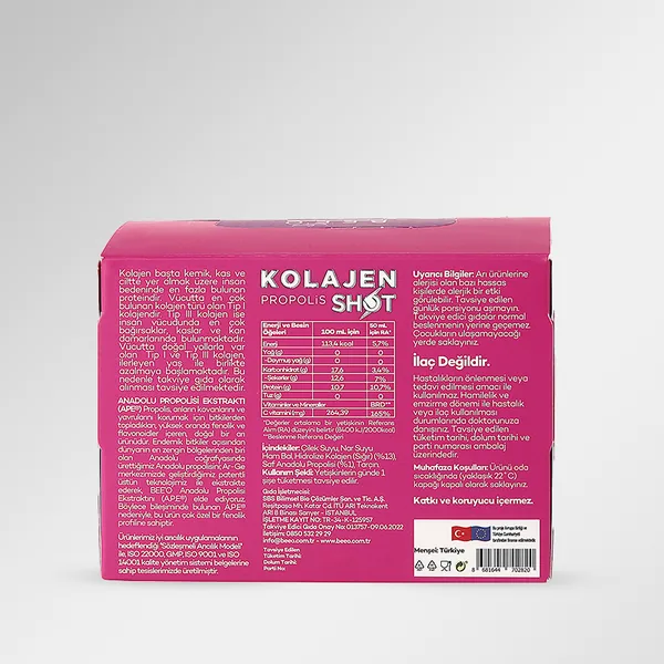 BEEO Kolajen Shot 12'li