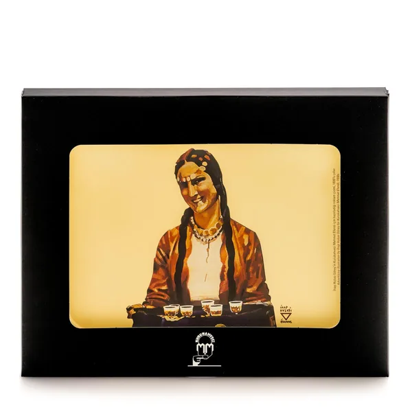 Retro Koleksiyon Tray 'Woman Serving Coffee'