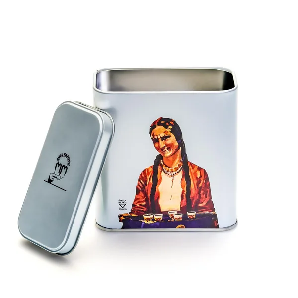 Retro Collection Metal Box 'Woman Serving Coffee'