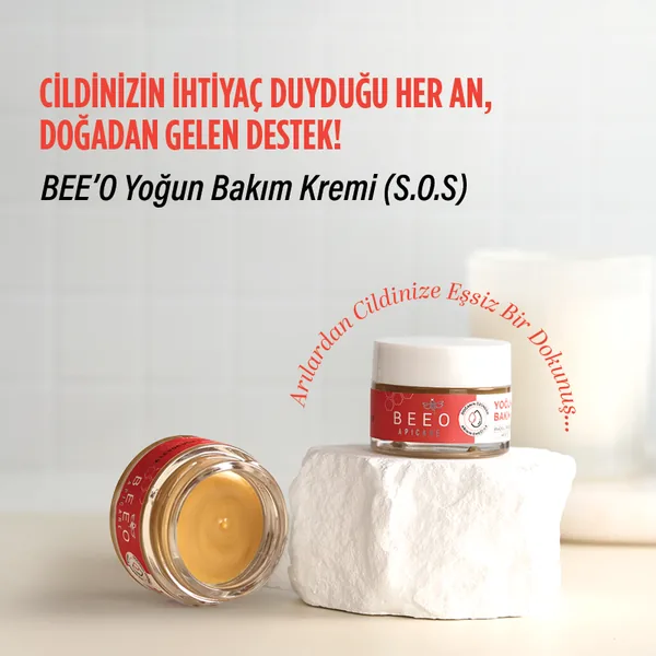 BEEO SOS Organic Royal Jelly Propolis Honey Intensive Care Cream
