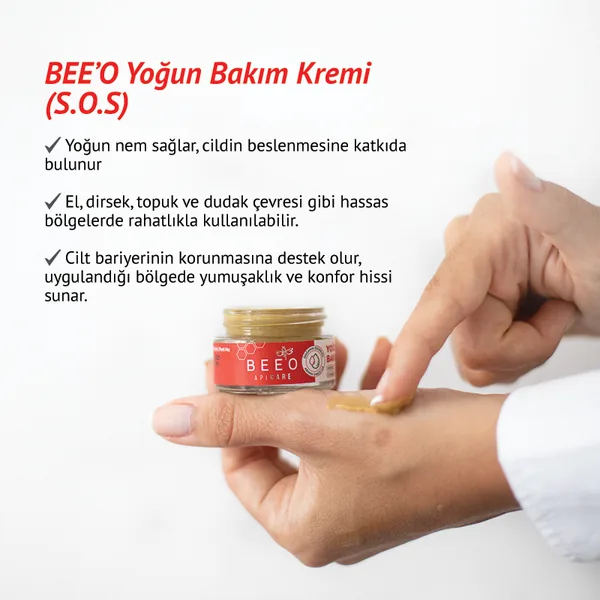 BEEO SOS Organic Royal Jelly Propolis Honey Intensive Care Cream