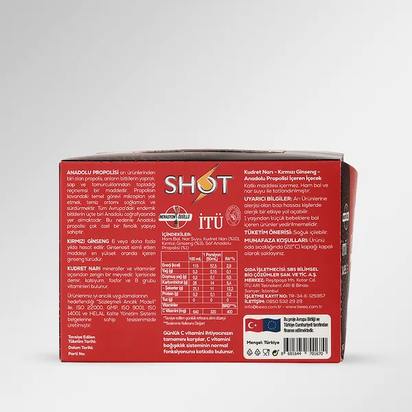 BEEO Bitter Melon Ginseng Propolis Shot 12 pcs