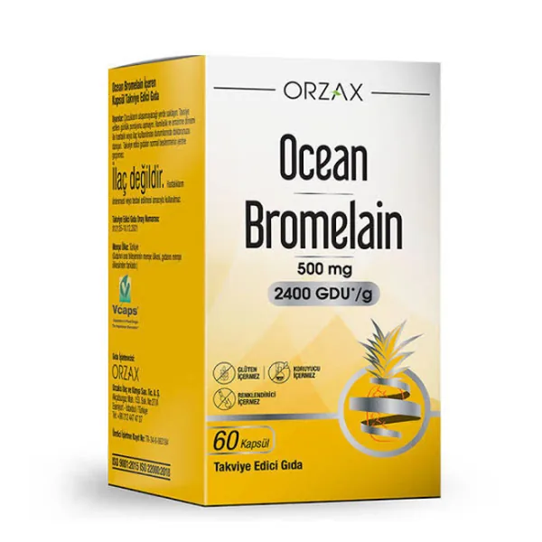Orzax Ocean Bromelain 60 капсул