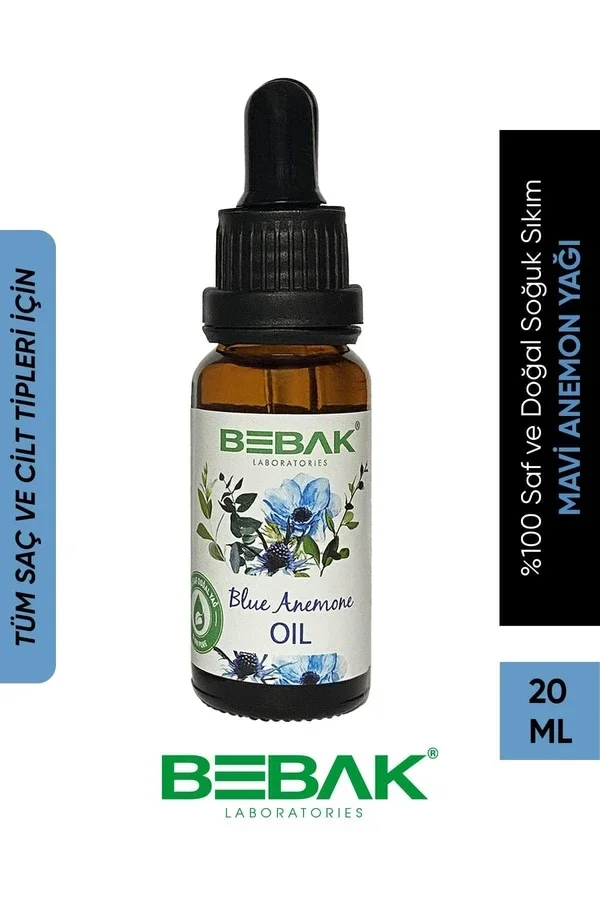 Bebak - 100% Pure And Natural Cold Pressed Blue Anemone Oil 20 ml