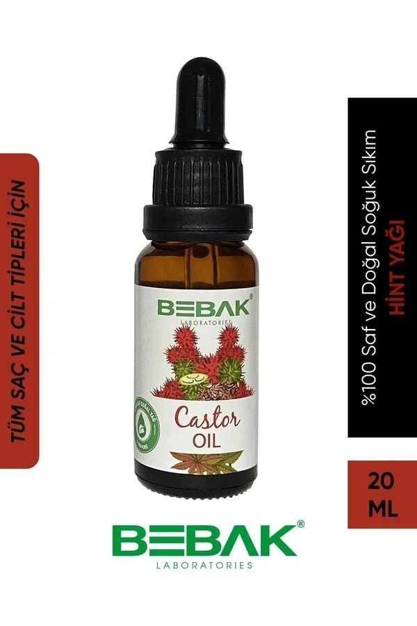 Bebak - 100% Pure And Natural Cold Pressed Castor Oil 20 ml