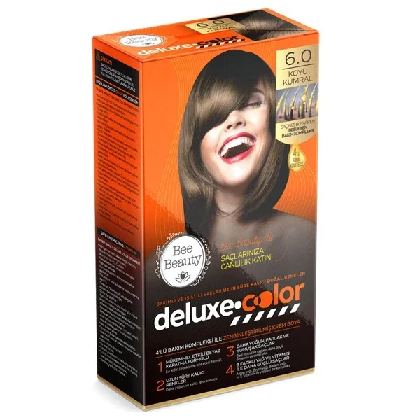 Bee Beauty Deluxe Haarfärbeset 6.0 Dunkelrotbraun