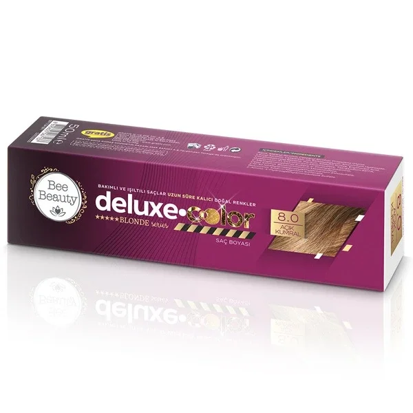 Bee Beauty Deluxe Haarfarbe 8.0 Hellrotbraun