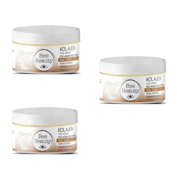 Bienen Schönheit Ziegenmilch Kollagen Gesichtscreme - 3x50ml