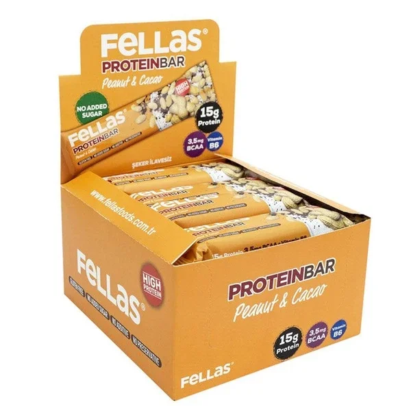 Fellas Peanut And Cocoa High Protein Bar 12 pcs
