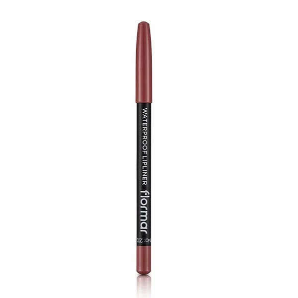 Flormar Waterproof Lip Liner 202 soft Pink Brown