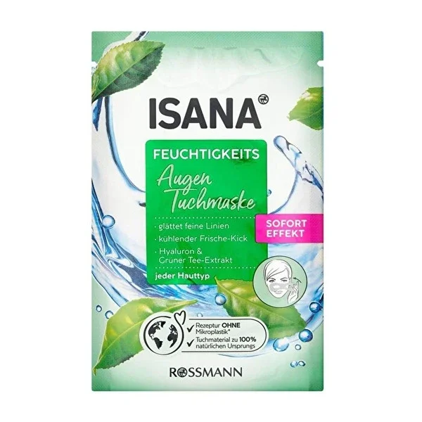 Isana Moisturizing Paper Mask Around Eyes 1 pcs
