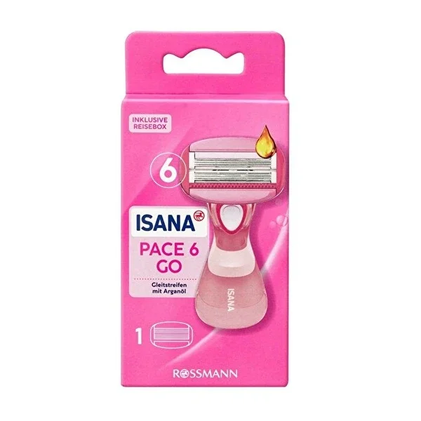 Isana Pace 6 Women's Razor 1 pcs With 6 blades