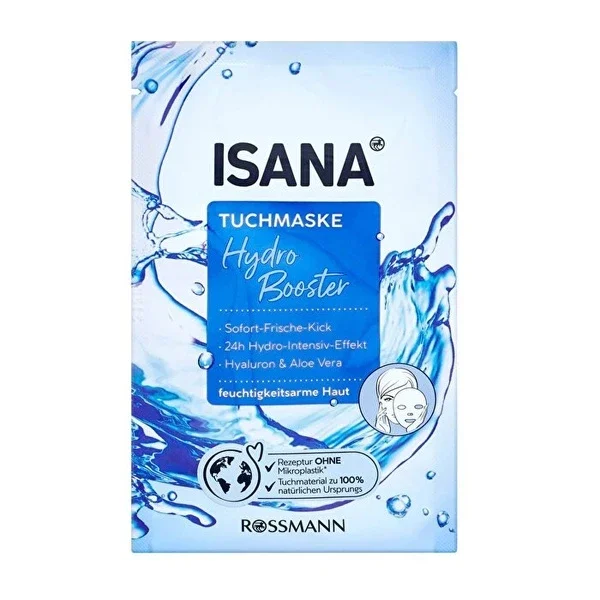 Isana Paper Face Mask Hydro Booster Moisture-free Skin Single