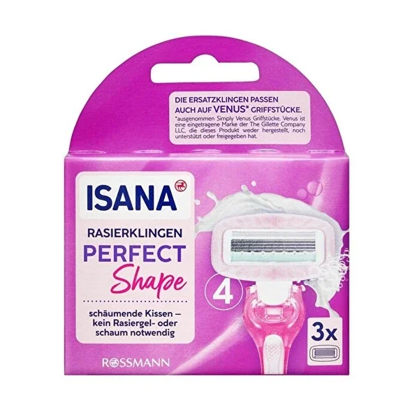 Isana Replacement Razor For Women 4 blades 1 pcs
