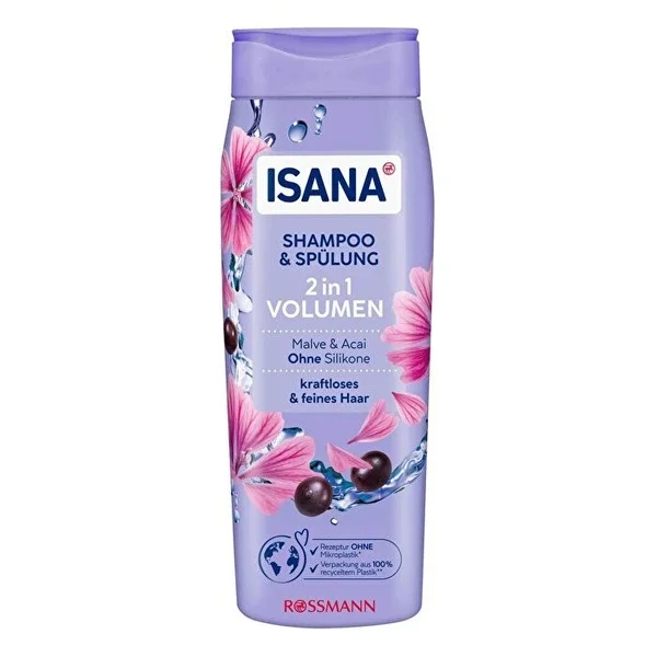 Isana Shampoo & Conditioner 2 in1 volume 300 ml