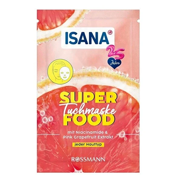 Isana Superfood Paper Mask Grapefruit 1 pcs