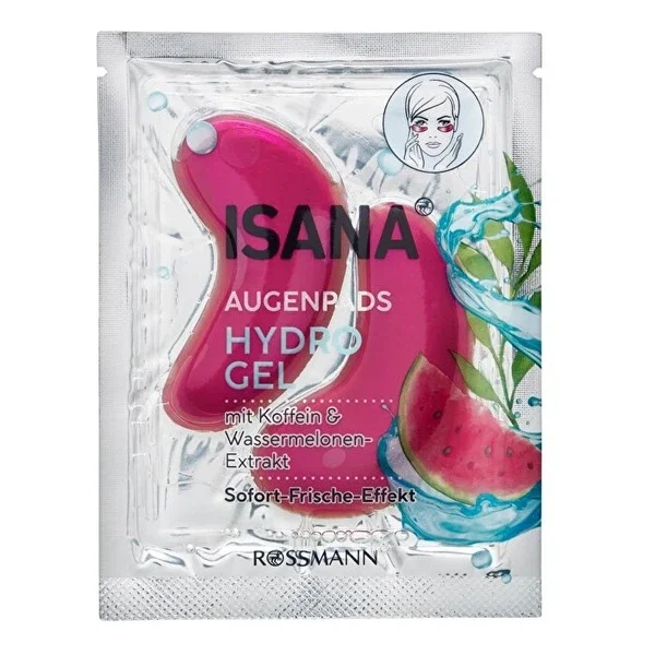 Isana Under Eye Pad Hydrogel Caffeine & Watermelon 1 pair