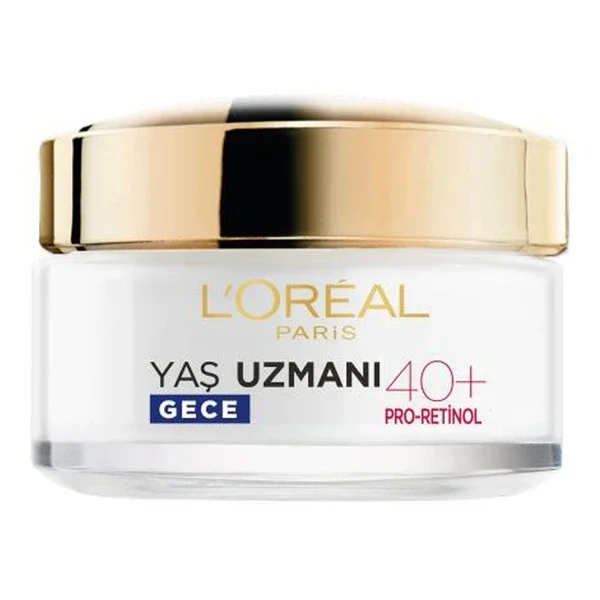 L'Oréal Paris Age Expert 40+ Nachtcreme - Anti-Falten, Straffend