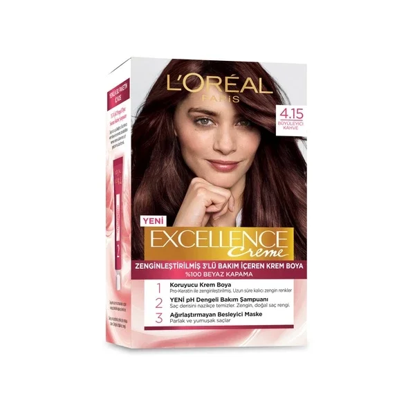 L'Oréal Paris Excellence 4.15 Faszinierendes Braun Haarfarbe