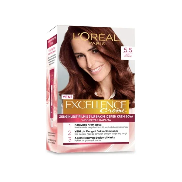 L'Oréal Paris Excellence 5.5 Rotkastanie Haarfarbe