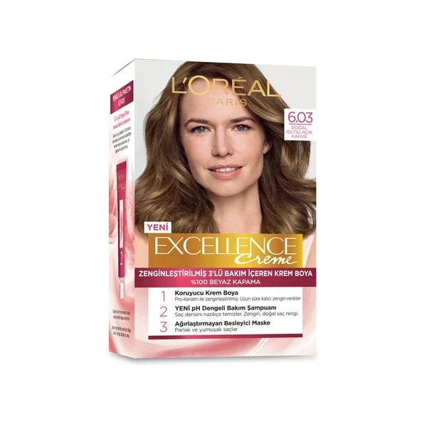 L'Oréal Paris Excellence 6.03 Hellbraun Haarfarbe