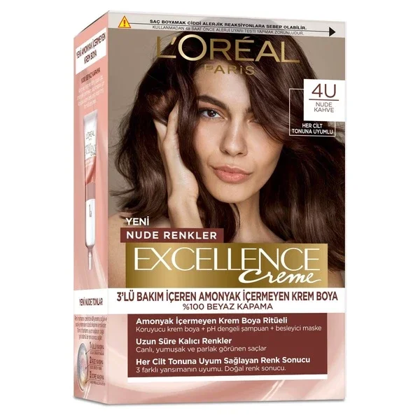 L'Oreal Paris Excellence 4U Nude Braun Haarfarbe