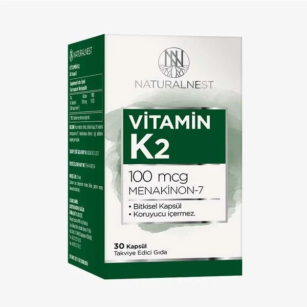 Naturalnest Vitamin K2 30 capsules (advantageous Product)