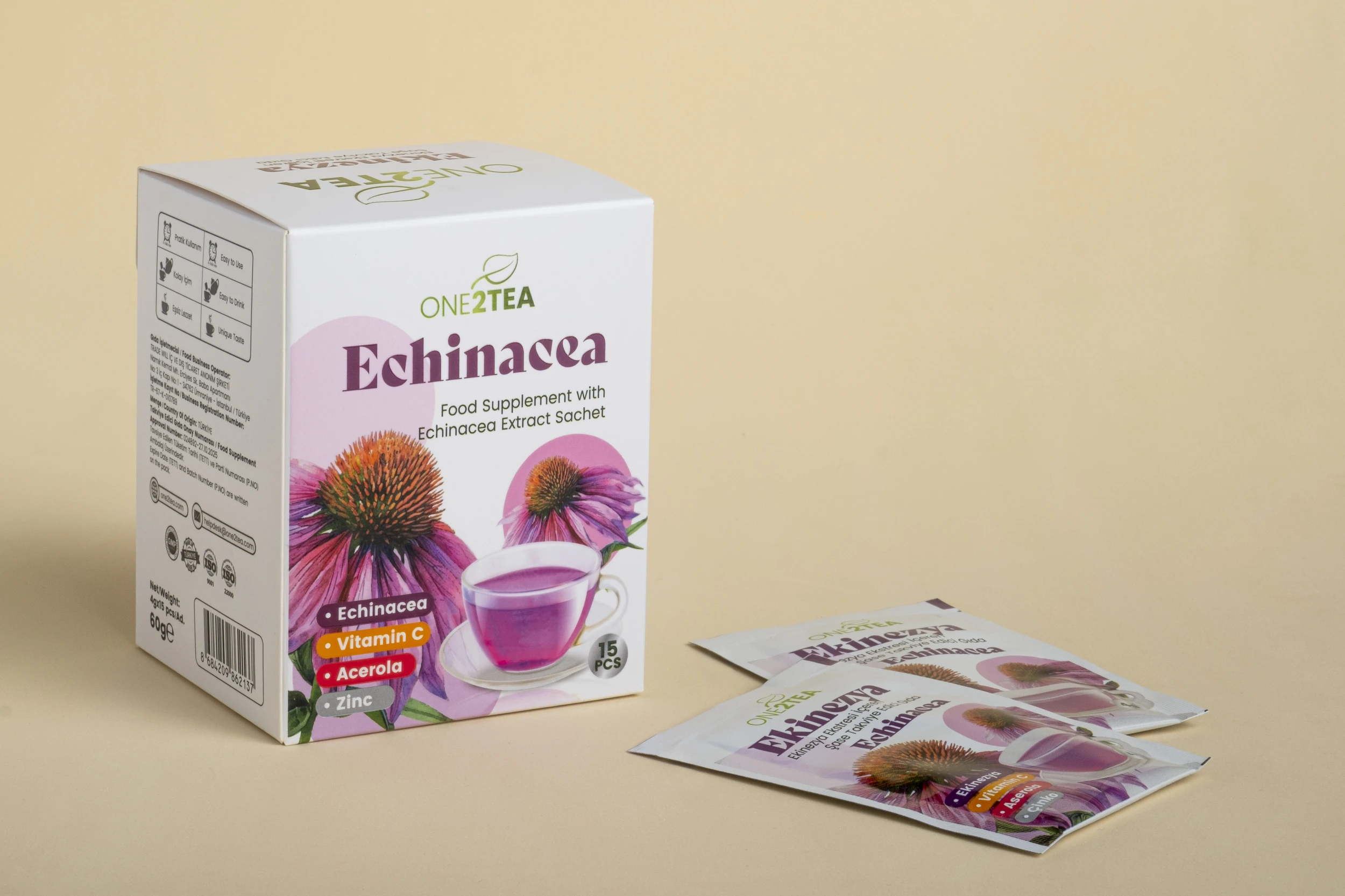 One2Tea Echinacea and Vitamins Food Supplement