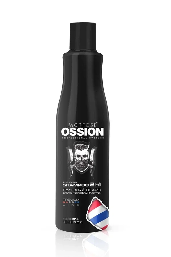Ossion Premium Barber Line Purifying Shampoo 2 in1 500 ml