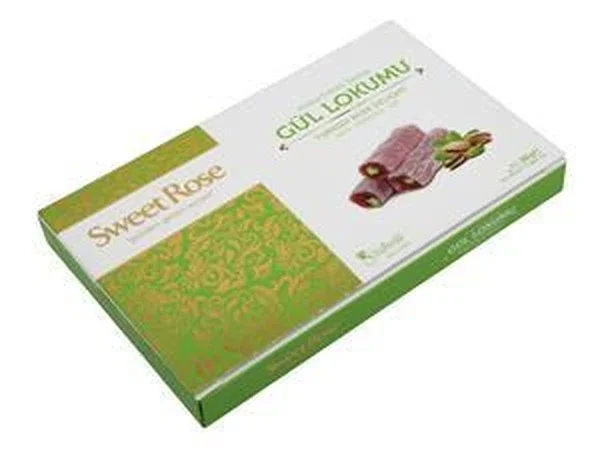 Rosense Pistachio Wrapped Rose Turkish Delight 250 gr