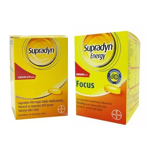 Supradyn Coenzyme Q10 30 tablets + Supradyn Energy Focus 30 tablets
