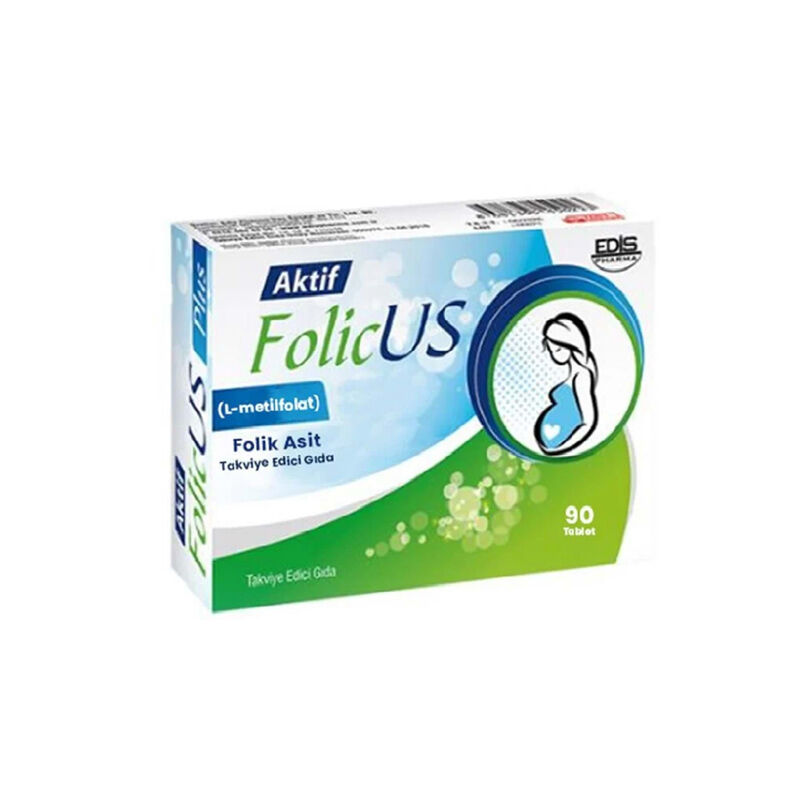 Active Folic Us Folic Acid Supplement Food 90 tablets
