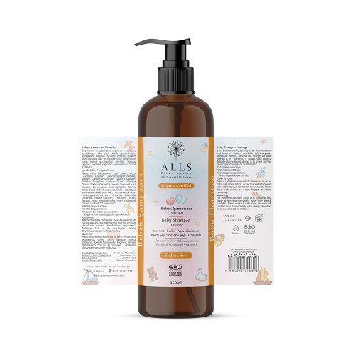Органический детский шампунь с апельсином 350 мл от Alls Biocosmetics