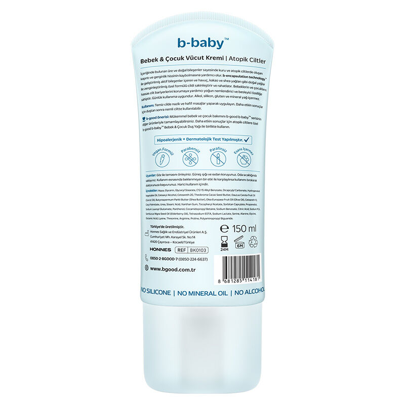 B-good B-baby Baby And Child Body Cream Atopic Skin 150 ml