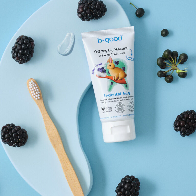 B-good B-dental 0-3 years Baby Toothpaste Fluoride-free Blackberry 50 ml