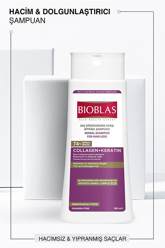 Bioblas Anti Hair Loss Shampoo Collagen + Keratin 360 ml