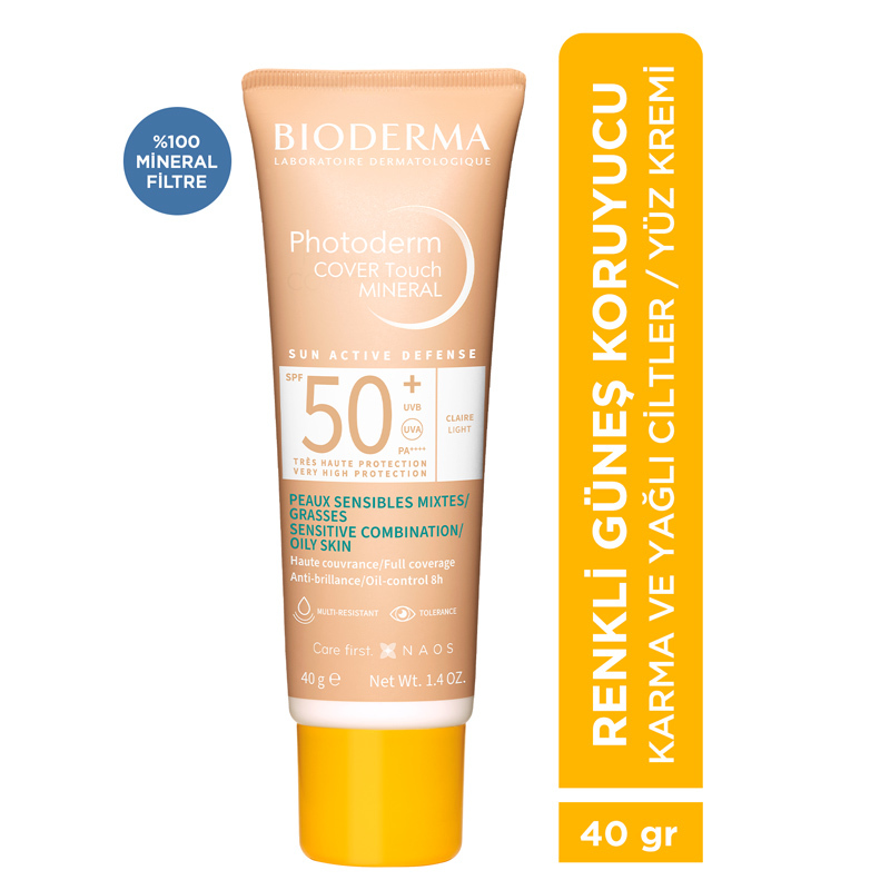 Bioderma Photoderm Cover Touch Mineral SPF 50 40 gr - Light