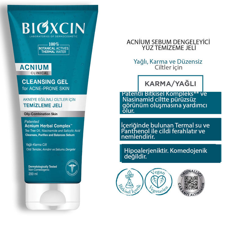 جل تنظيف بيوكسين أكنيوم للبشرة المعرضة لحب الشباب 200 مل Bioxcin