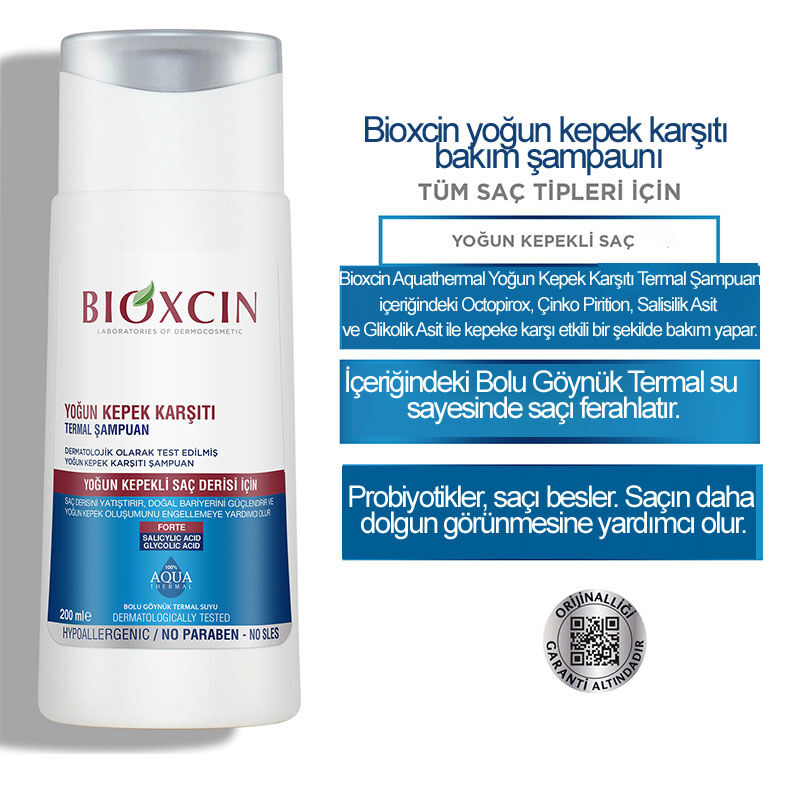 Bioxcin Aqua Thermal Ds Shampoo For Intense Dandruff Problems 200 ml