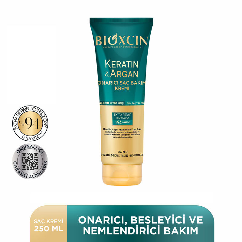 Bioxcin Keratin And Argan Repairing Hair Care Cream 250 ml