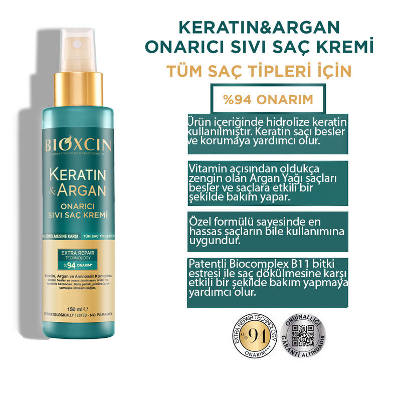 Bioxcin Keratin And Argan Repair Liquid Conditioner 150 ml
