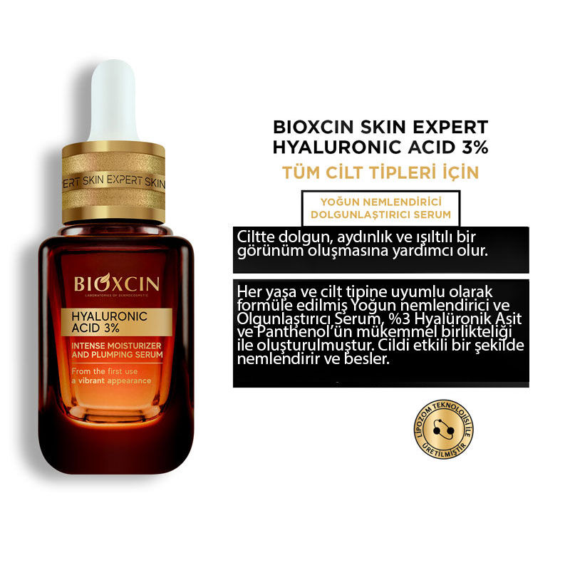 Bioxcin Hyaluronic Acid 3% Intense Moisturizing Plumper Serum 30 ml