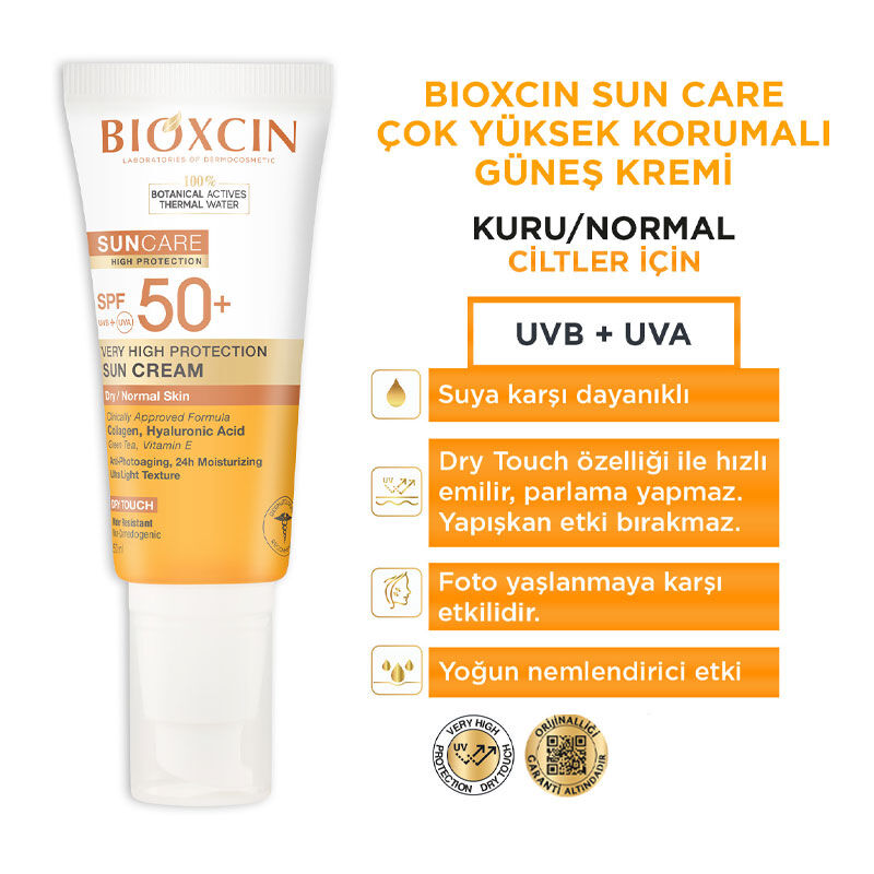 Bioxcin Sun Care Very High Protection Sunscreen For Dry Skin Spf 50+ 50 ml