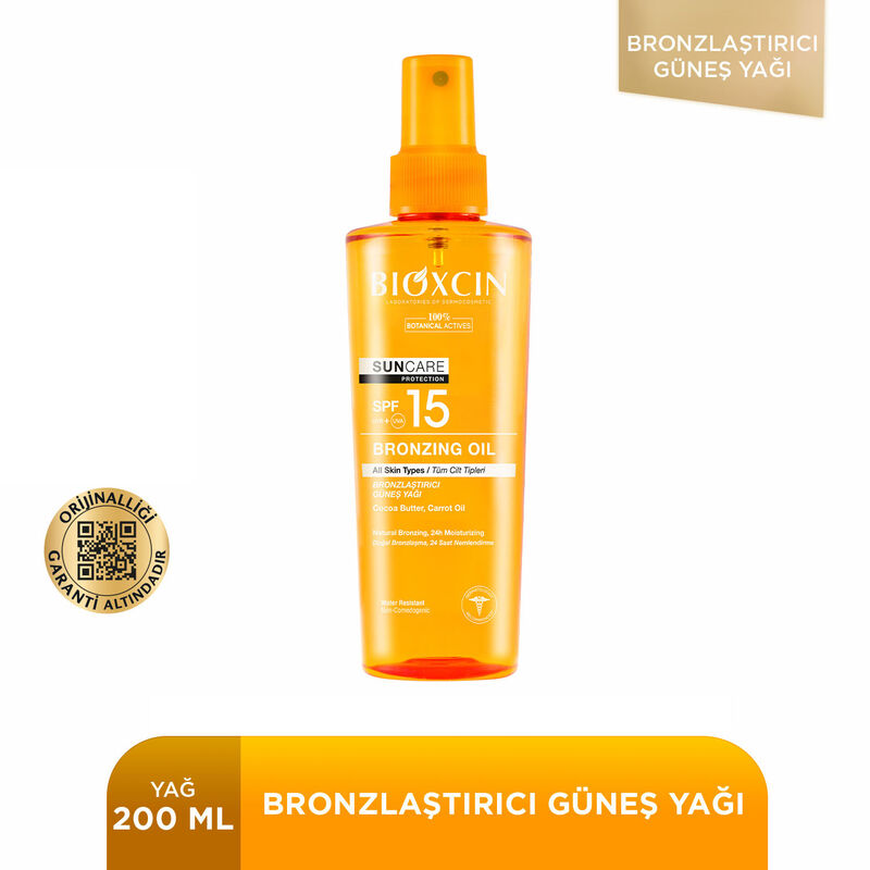 Bioxcin Sun Care All Skin Tanning Oil Spf 15 200 ml