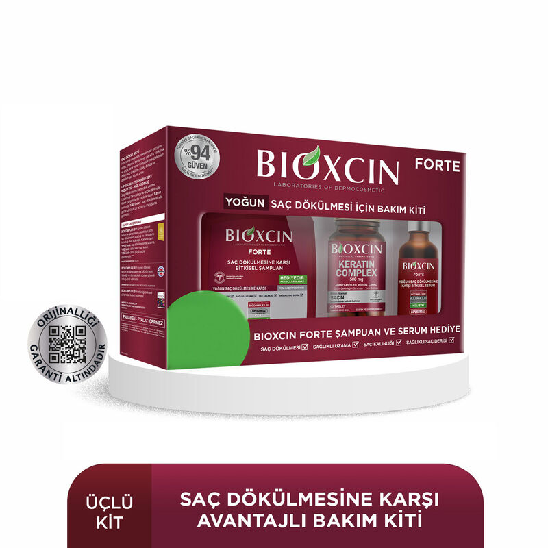 Bioxin Forte Haarausfall Set: Serum, Keratin Kapseln &amp; Shampoo
