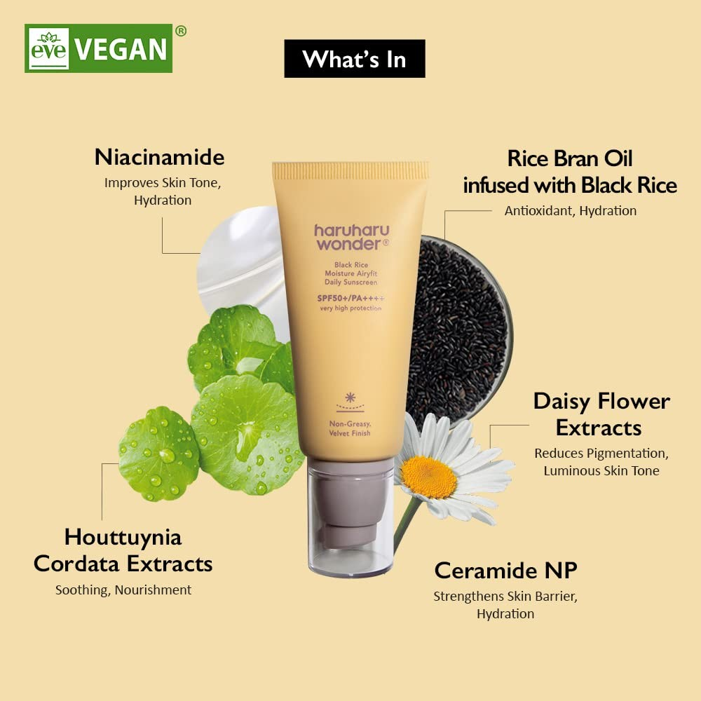 Haruharu Wonder Black Rice Moisture Airyfit Sunscreen Spf50+ 50 ml