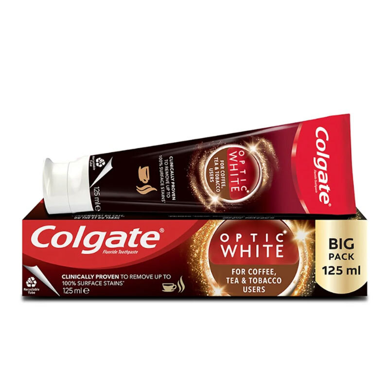 Colgate Optic White Toothpaste for Coffee & Tea Stains 125ml