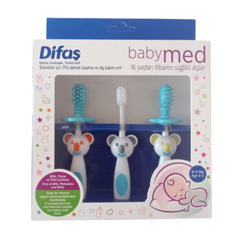 Difaş Babymed Blue Palate Scratching And Dental Care Set